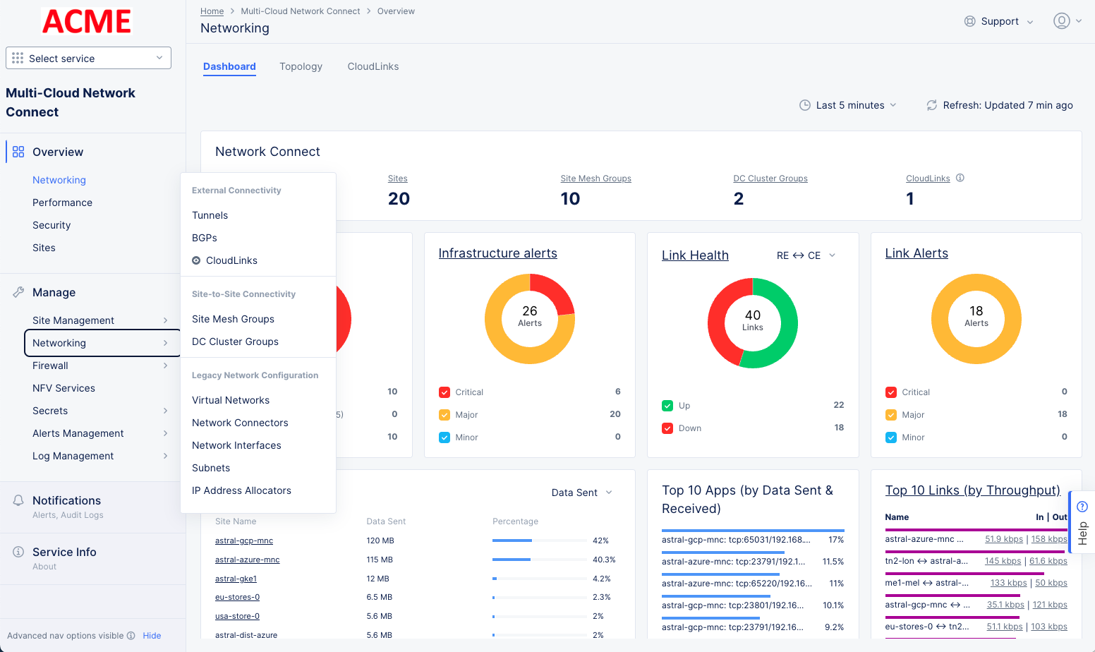 Figure: Hide or Show Advanced Navigation Options
