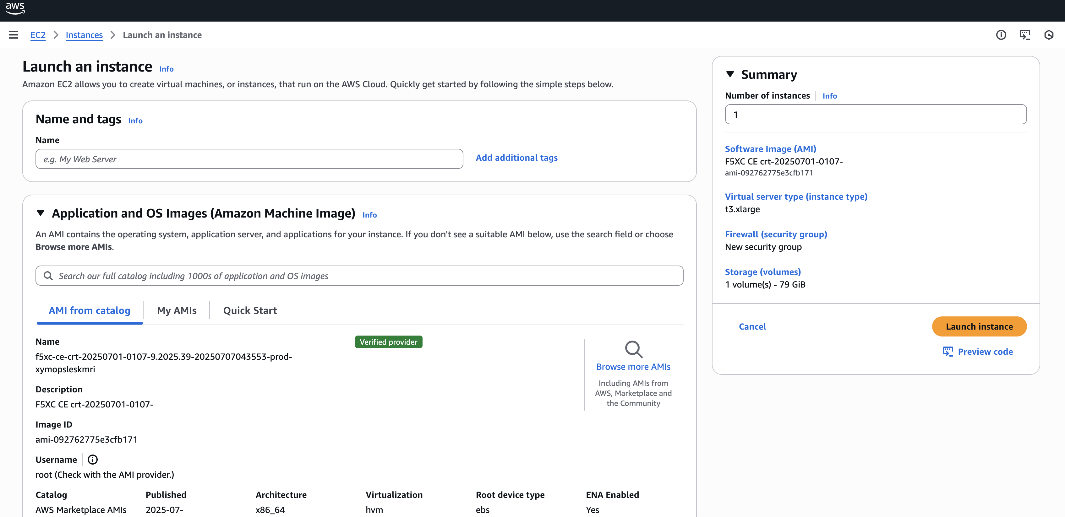 Figure: Configure Node VM Settings