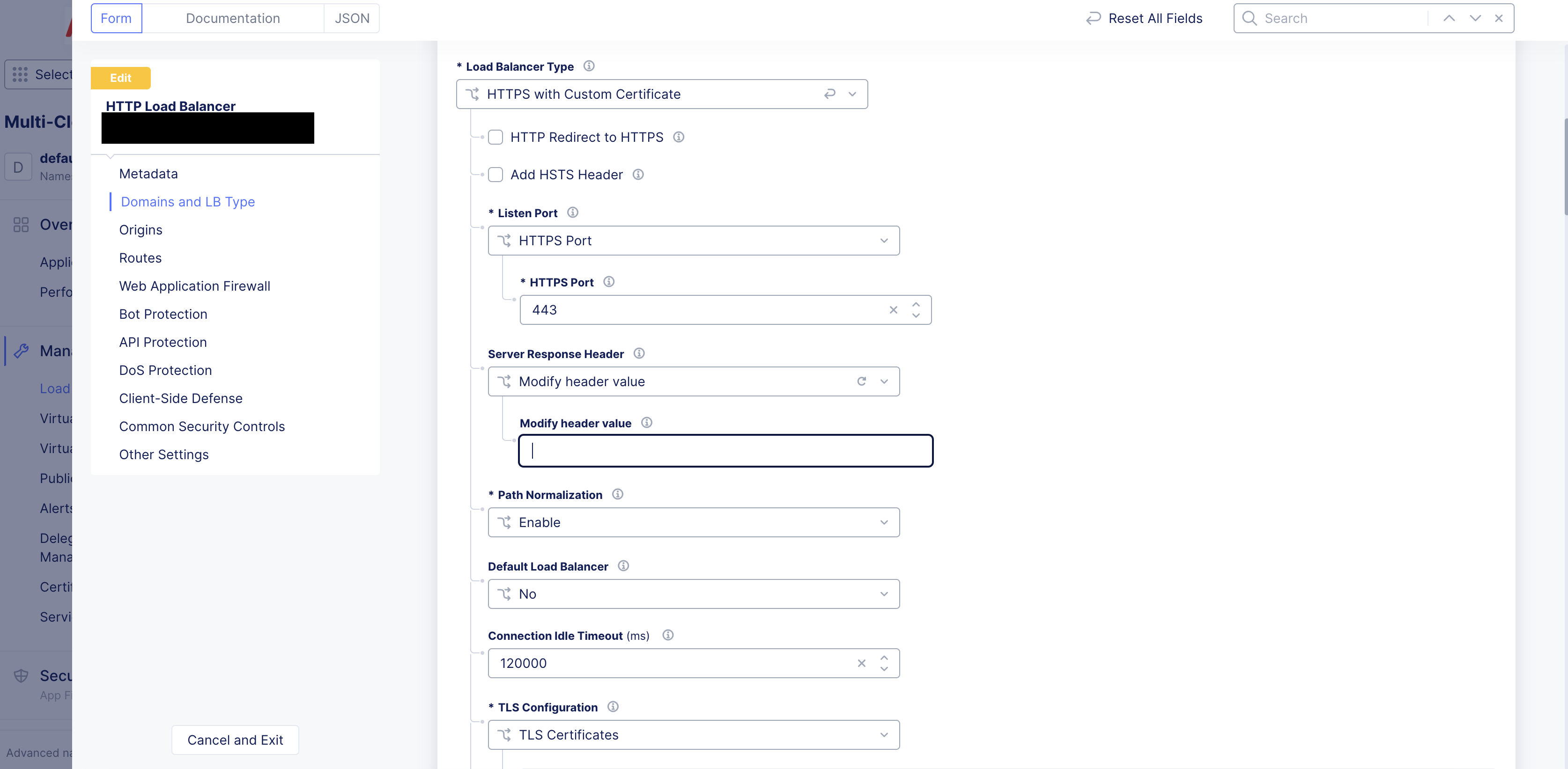 Figure: Menu Options
