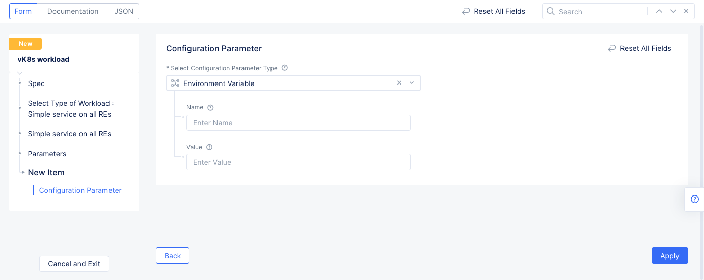 Figure: Select Environment Variable