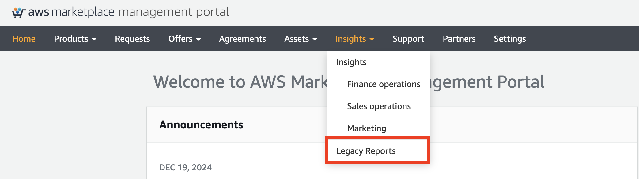 Figure: Legacy Reports